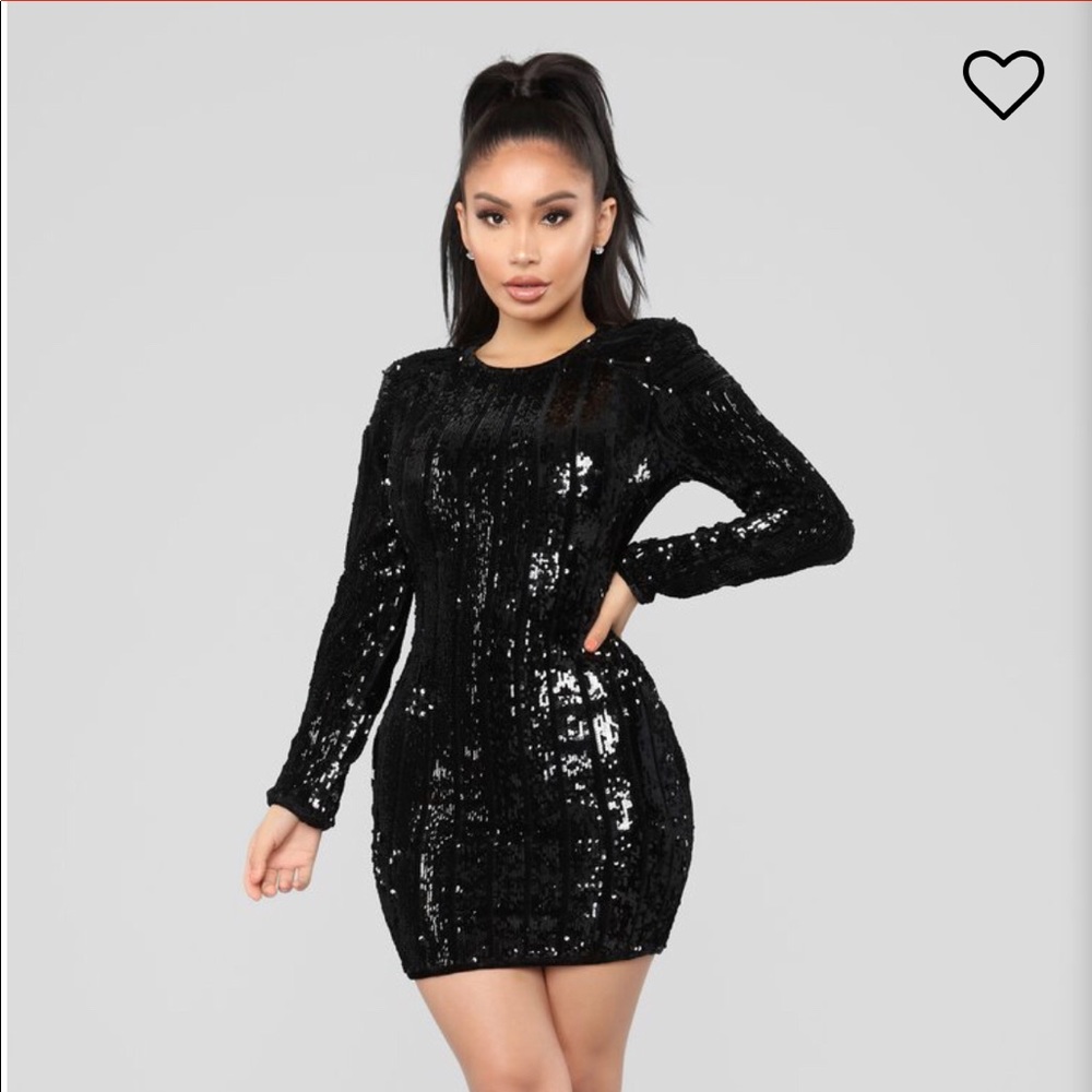 Sequins & Velvet Dress